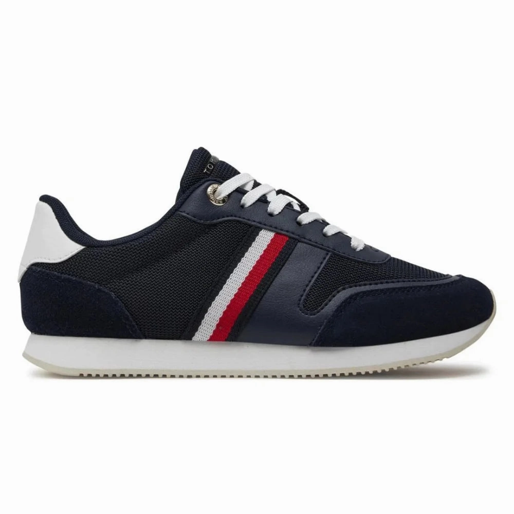 Tommy Hilfiger Essential Stripes Runner Sneakers FW0FW07382-NVY Spin Sneakers