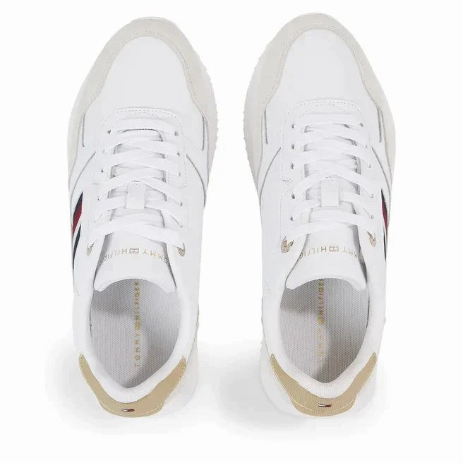 Sneakers True Religion Tommy Hilfiger Global Stripes Lifestyle Runner Women FW0FW07584-WHT