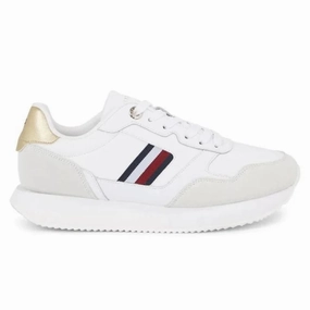 Tommy Hilfiger Global Stripes Lifestyle Runner Women FW0FW07584-WHT Sneakers All Models