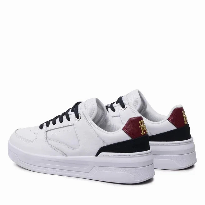 Tommy Hilfiger Leather Basket Sneaker Women FW0FW06951-WHT Palermo Sneakers