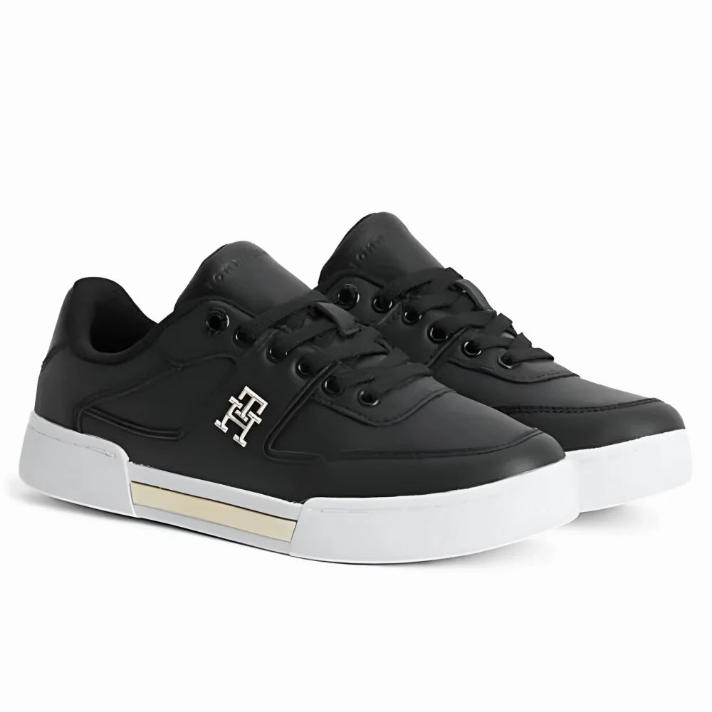 Tommy Hilfiger Prep Court Sneaker Women - BLK Vegetarian Sneakers