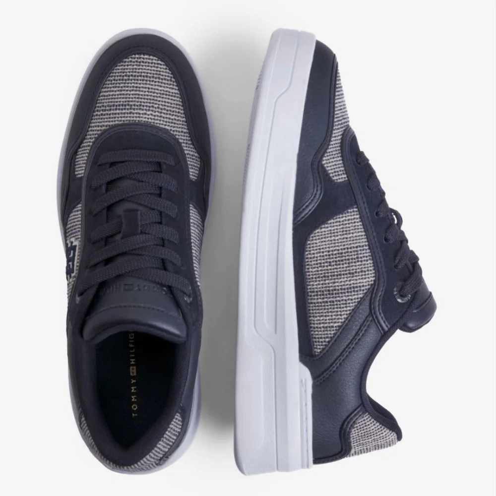 Tommy Hilfiger TH Woven Basket Sneaker Women FW0FW07289-NVYGRY The Row Sneakers