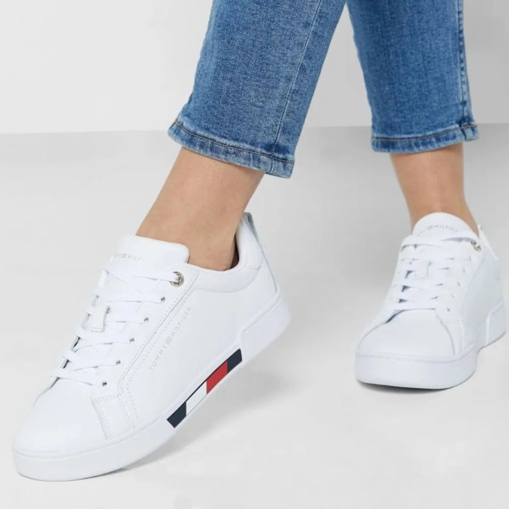 Tommy Hilfiger Tricolor Insert Sneaker Women - WHT Clemson Sneakers