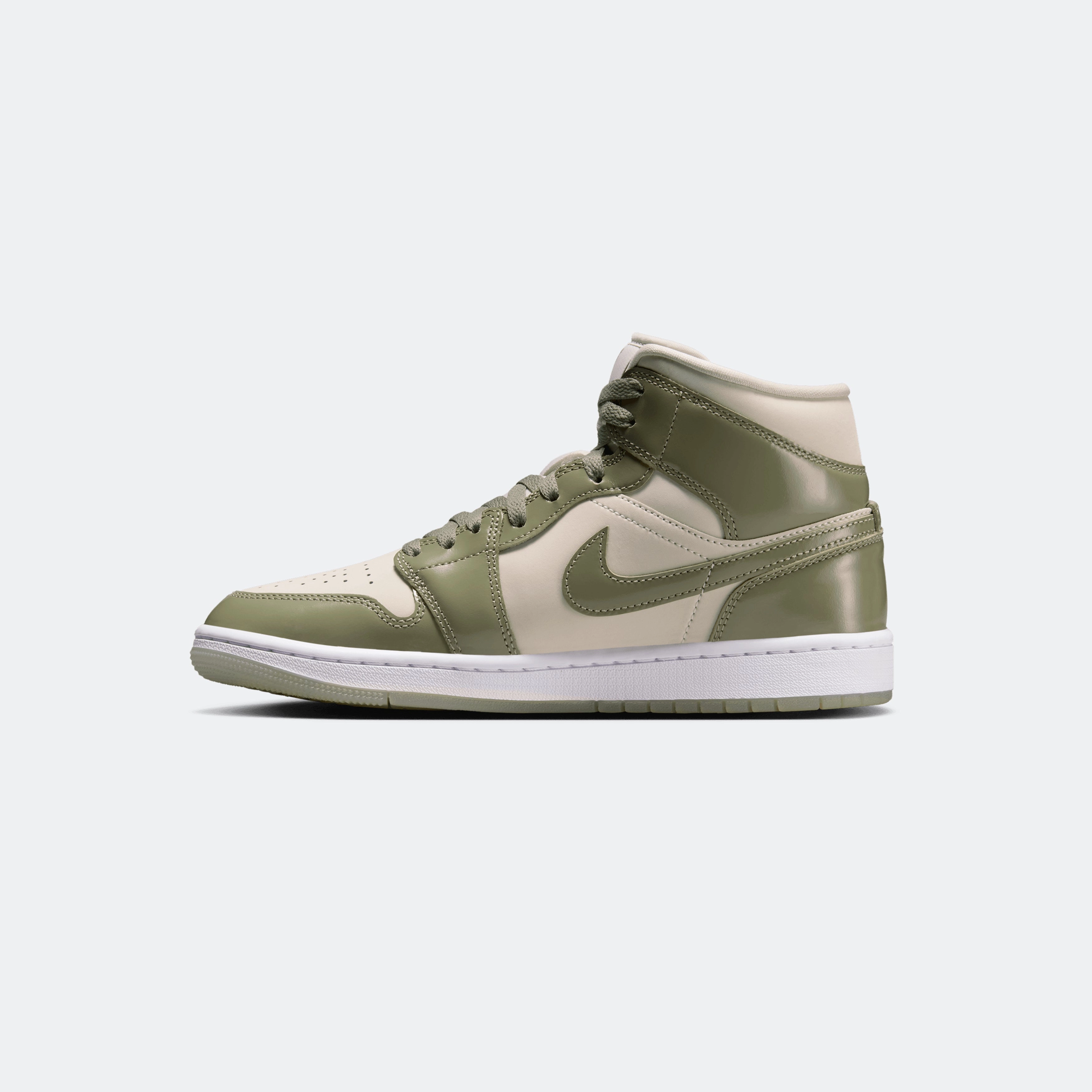 W Jordan 1 Mid "Oil Green" Asics Tennis Shoes Gel