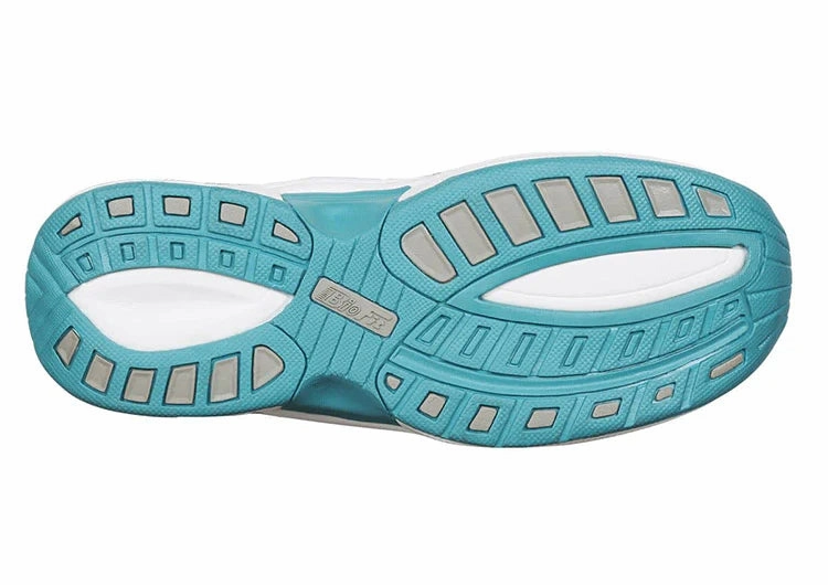 Orthofeet Women Coral Stretch Knit - Turquoise Trainers Sneakers