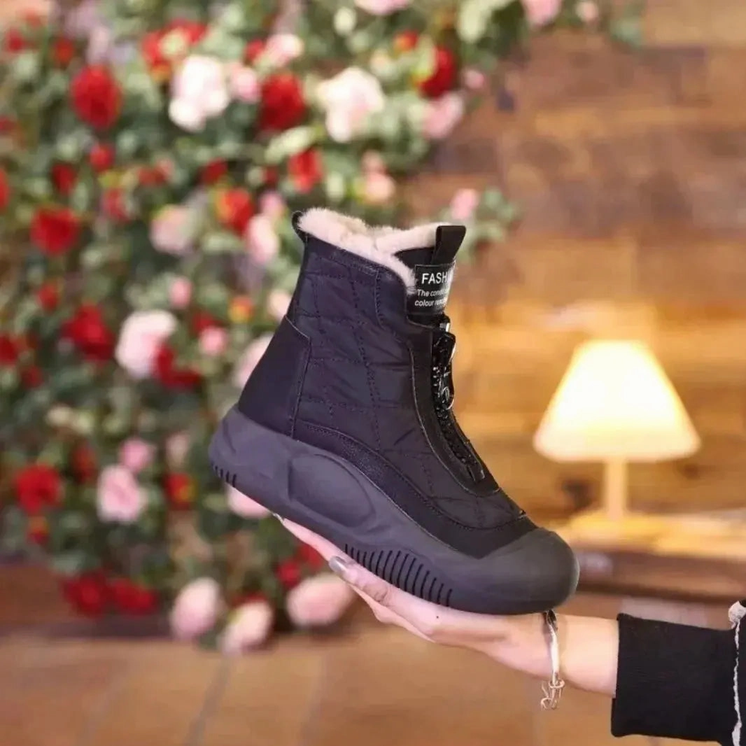 Waterproof Anti-slip Protective Shoe Covers Retro Waterproof Warm Snow Boots