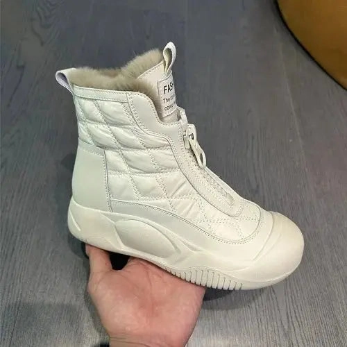 Waterproof Shoe Polish Retro Waterproof Warm Snow Boots