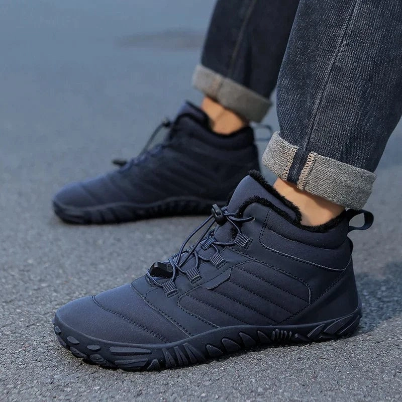 Cowboy Boots Snakeskin TrailTrek - The Ultimate Barefoot-Style Winter Boots for Rugged Outdoor Adventures!