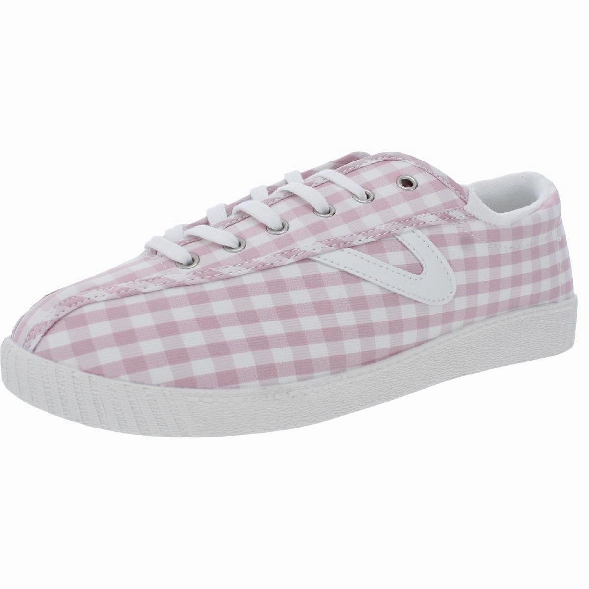 Season 9 Training Shoe Tretorn Women's Nylite Gingham Lace Up Vintage Inspirered Tennis Sneakers