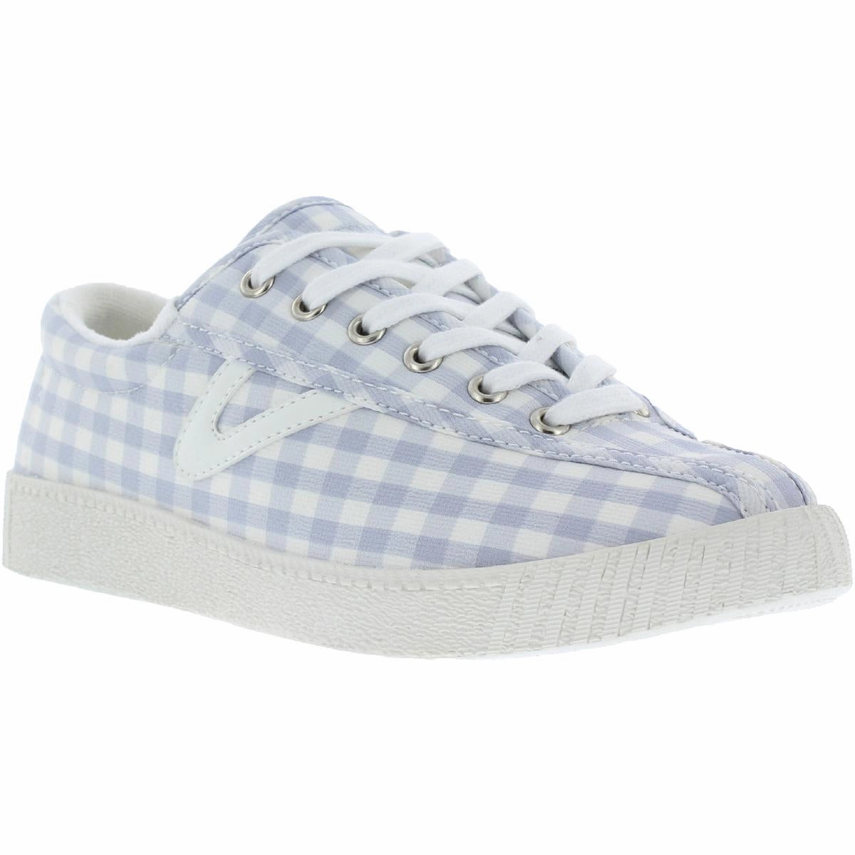 Tretorn Women's Nylite Gingham Lace Up Vintage Inspirered Tennis Sneakers Under Armour Training Shoe