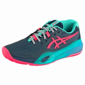 Asics Gel Excite Trail Running Shoes Asics Men's Gel-Resolution X - Padel - Mako Blue/Hot Pink
