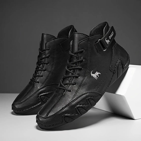 Short Boots Non Slip Shoes | Men's Casual Boots |  Microfiber Leather  Sneakers