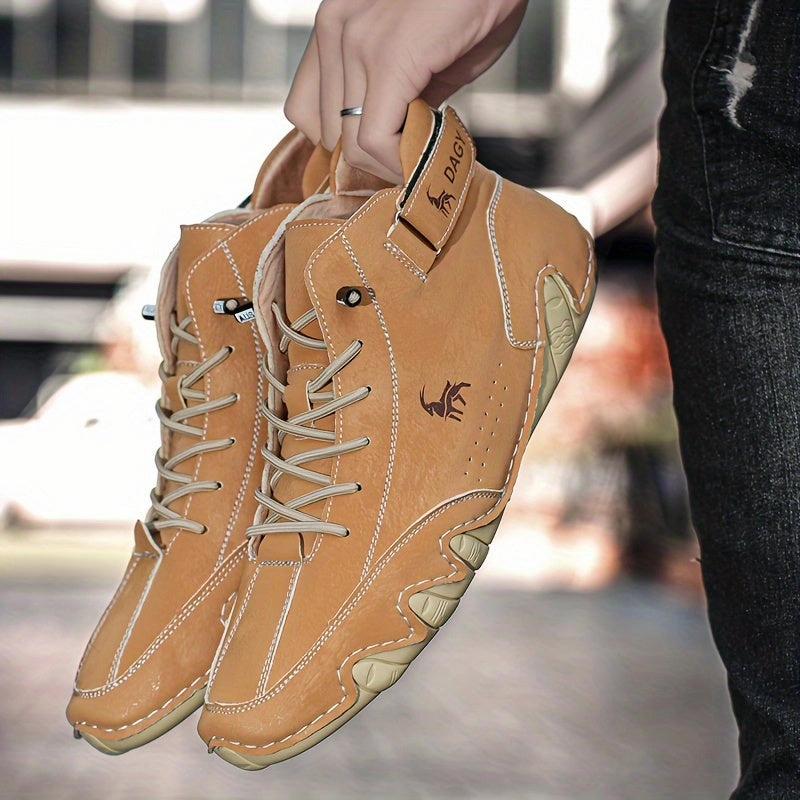 Cowgirl Boots Houston Non Slip Shoes | Men's Casual Boots |  Microfiber Leather  Sneakers