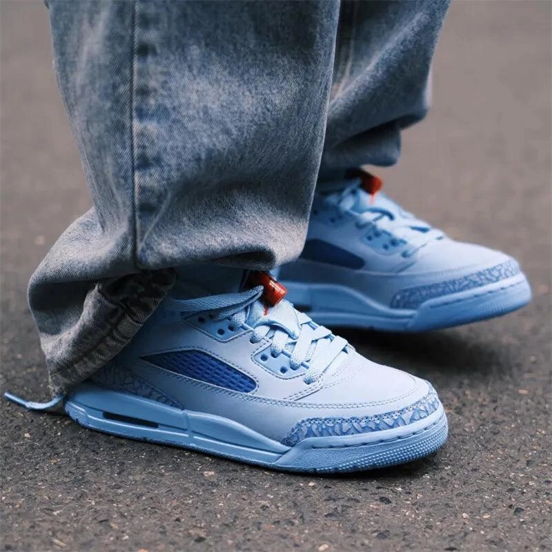 Jordan Blue Spizike LOW Comfortable and versatile Non-slip wear sports low-top retro board shoes Asics Top Of The Line Running Shoe