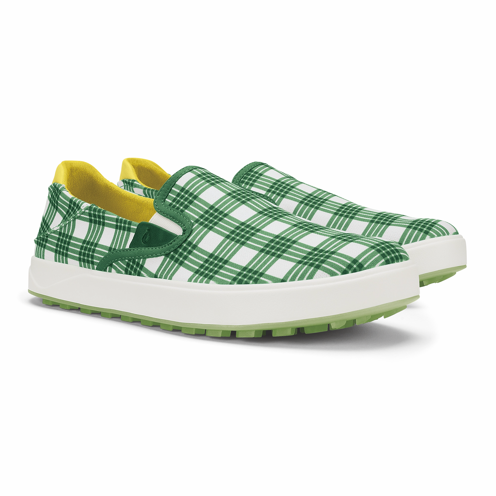 Waialae Slip On - Medium Green / Bright White Performance Golf