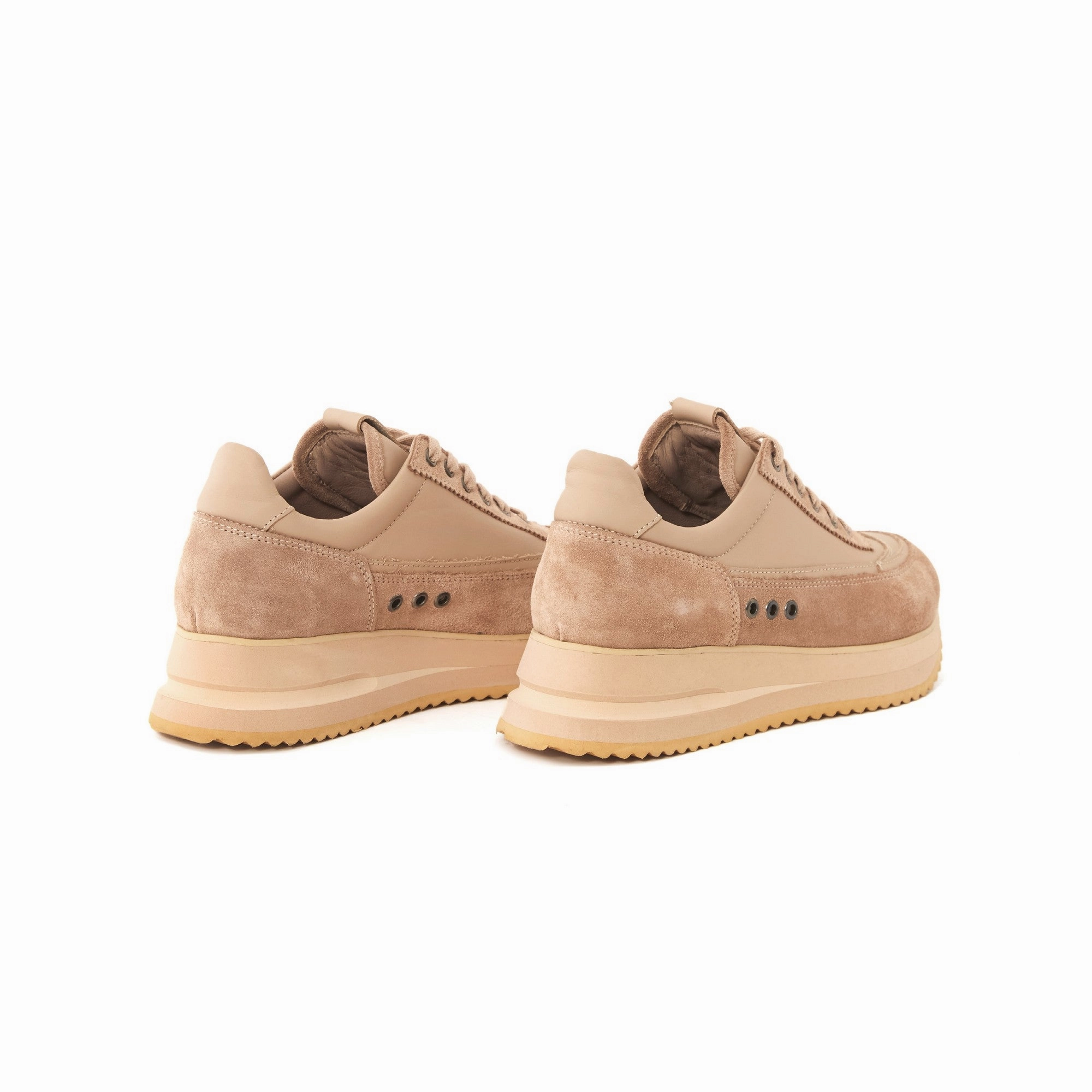 Women's Suede Calf Leather Handmade Sneakers W5014 Deals On Sneakers