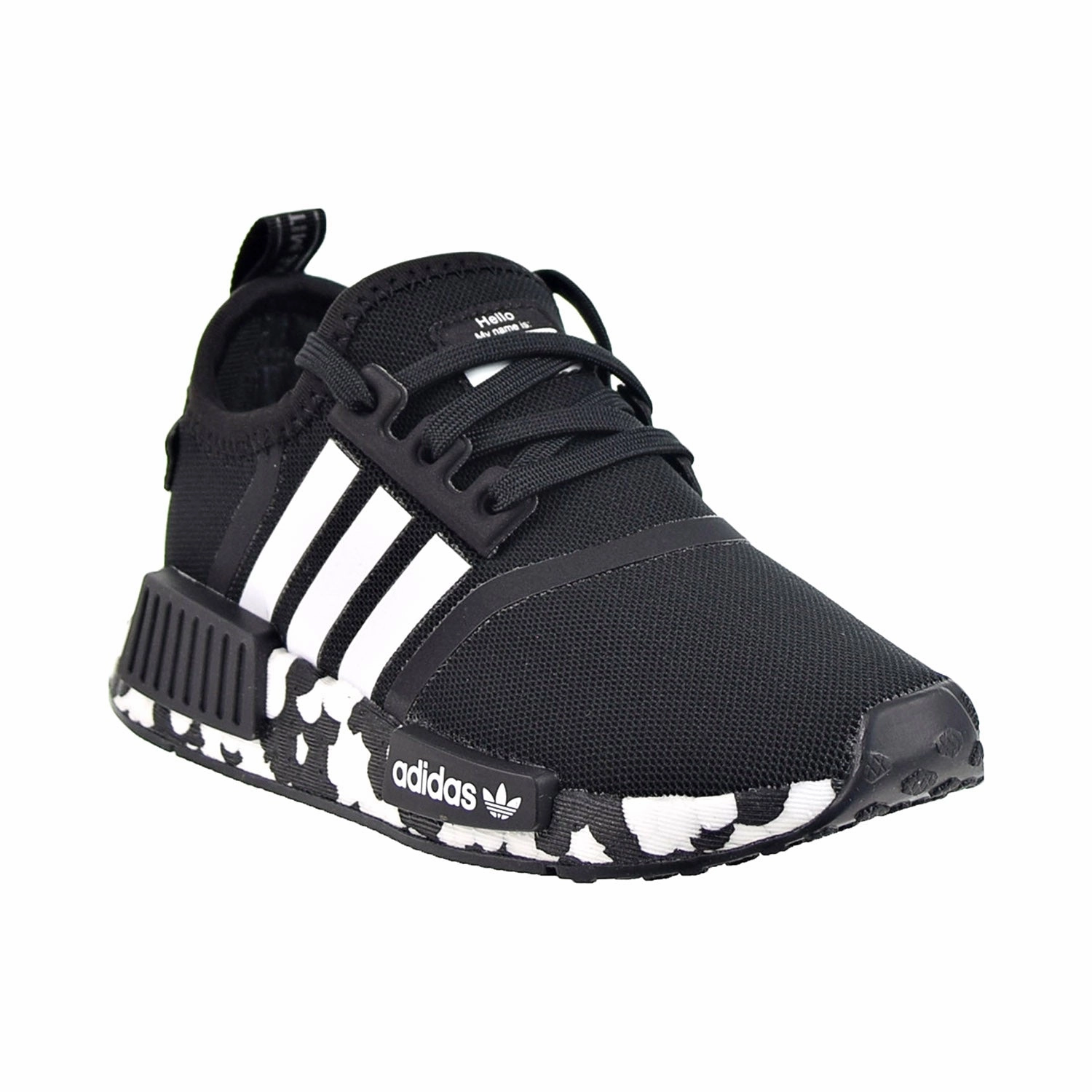 Adidas NMD_R1 Little Kids' Shoes Core Black/Cloud White Adidas Malbon Golf Shoes