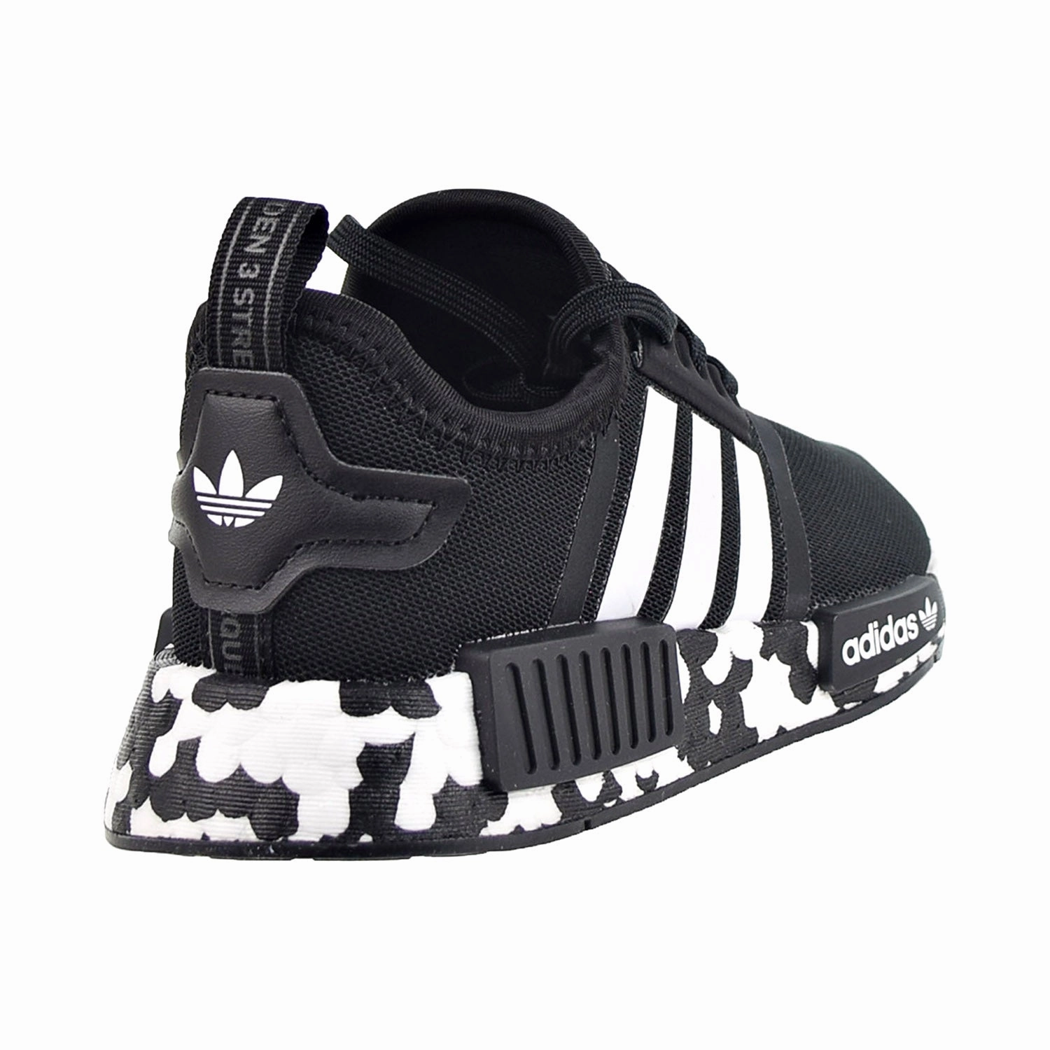 Adidas NMD_R1 Little Kids' Shoes Core Black/Cloud White Adidas Shoes For Plantar Fasciitis