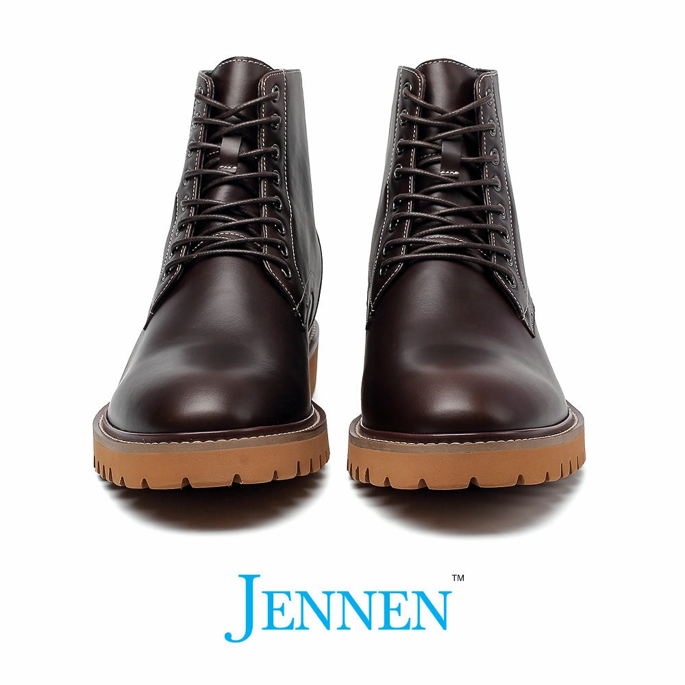 Fluffy Fur Boots Mr. Hoffmeister 7cm | 2.8 inches Lace-Up Height Increasing Boots