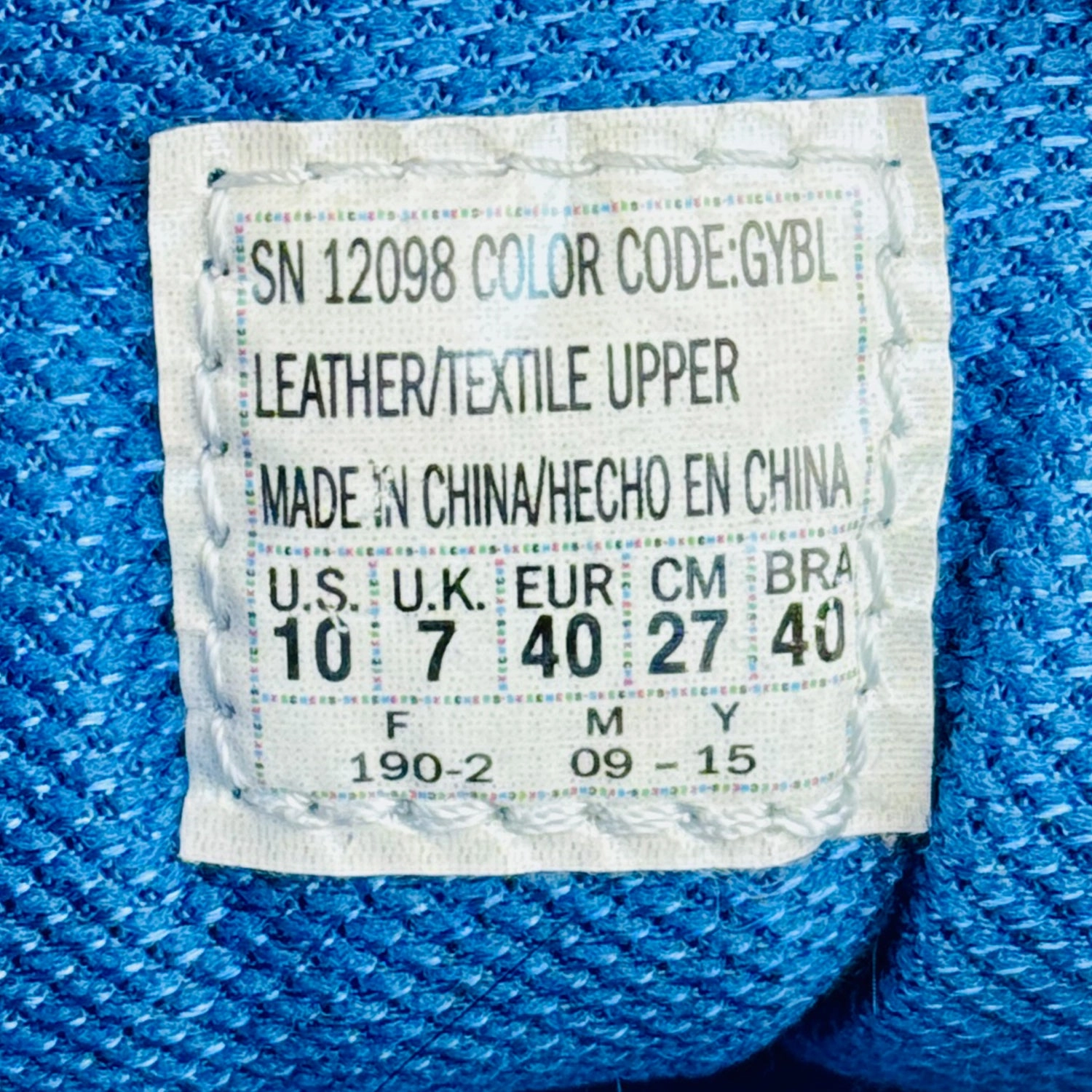 Skechers Synergy Grade A Training Shoes (Size 40) - 12098 GYBL Training Running Shoes