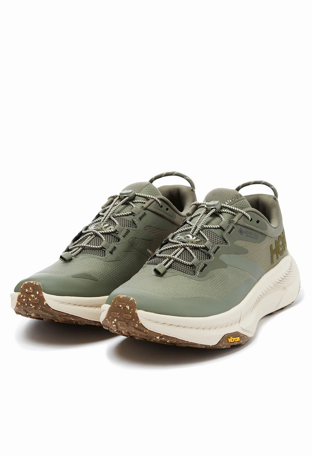 Lowest Price Shoes Hoka Men's Transport GORE-TEX Trainers - Slate / Oat Milk