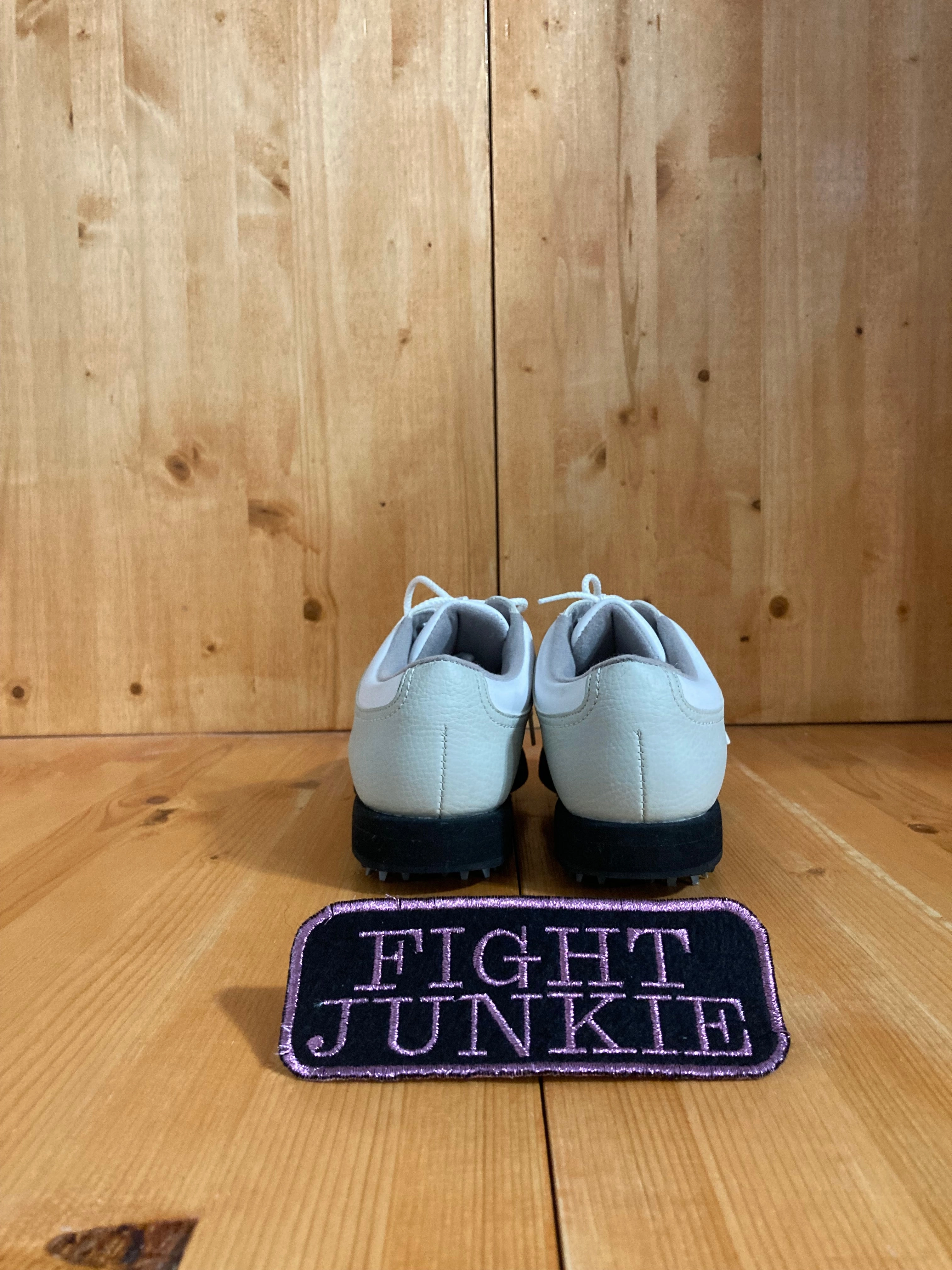 FOOTJOY GREENJOYS Women Size 8M Leather Golf Shoes Sneakers White 48704 Golf Shoe Bag Golf