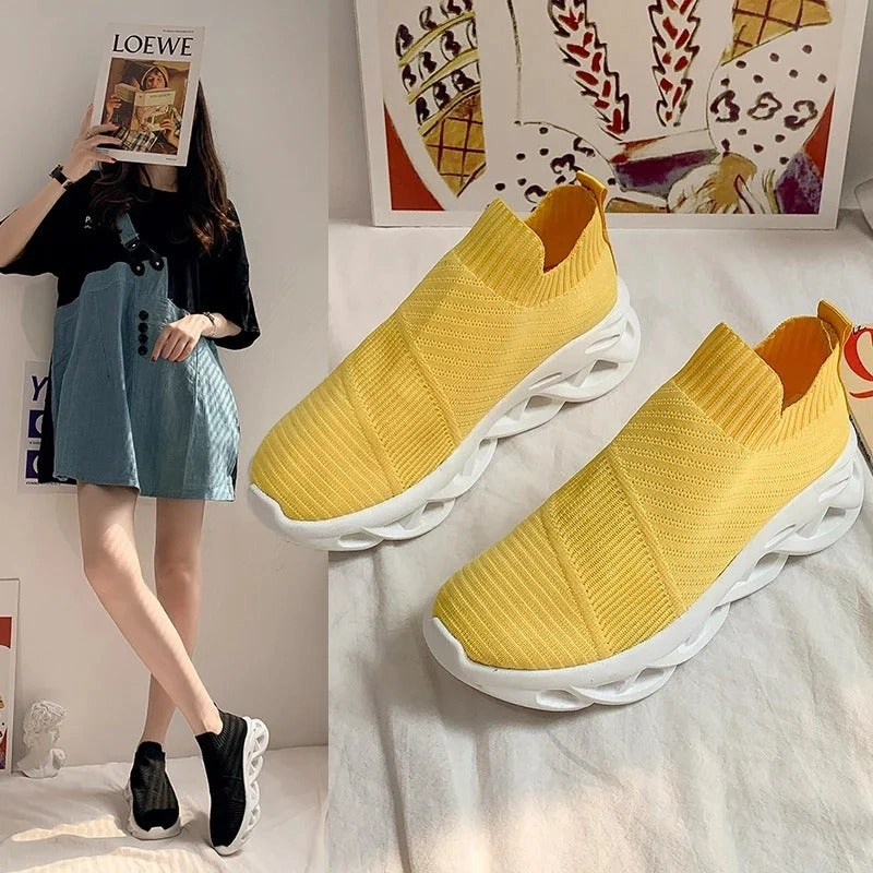 Fashionable Slip-On Running Shoes for Women Best Running Shoes Wide Toe Box