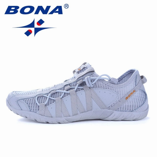 BONA New Popular Style Men Running Shoes Lace Up Athletic Shoes Outdoor Walkng jogging Sneakers Comfortable Fast Free Shipping Leopard Running Shoes