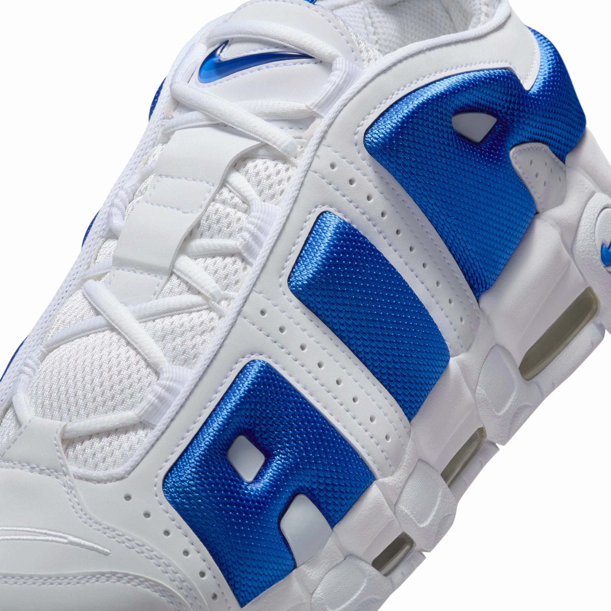 MENS NIKE AIR MORE UPTEMPO LOW (WHITE/HYPER ROYAL/PSYCHIC BLUE) Asics Shoes Uae Price