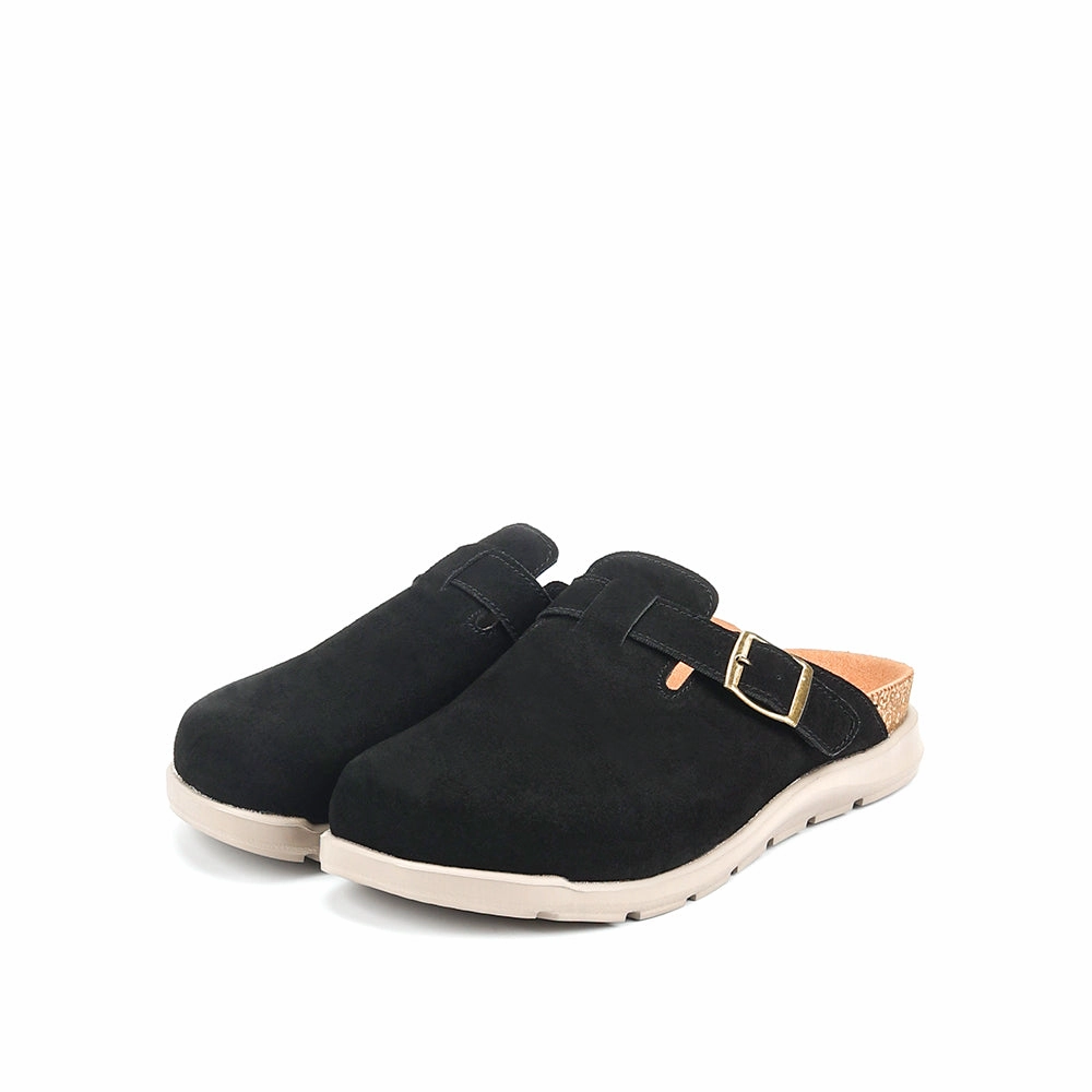 High End Sandals camel active Women Trinity 1 Buckled Clogs Sandals -752407-CV01SV-1-BLACK