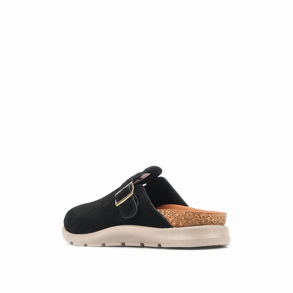 camel active Women Trinity 1 Buckled Clogs Sandals -752407-CV01SV-1-BLACK Sandals Grande St Lucian Prices