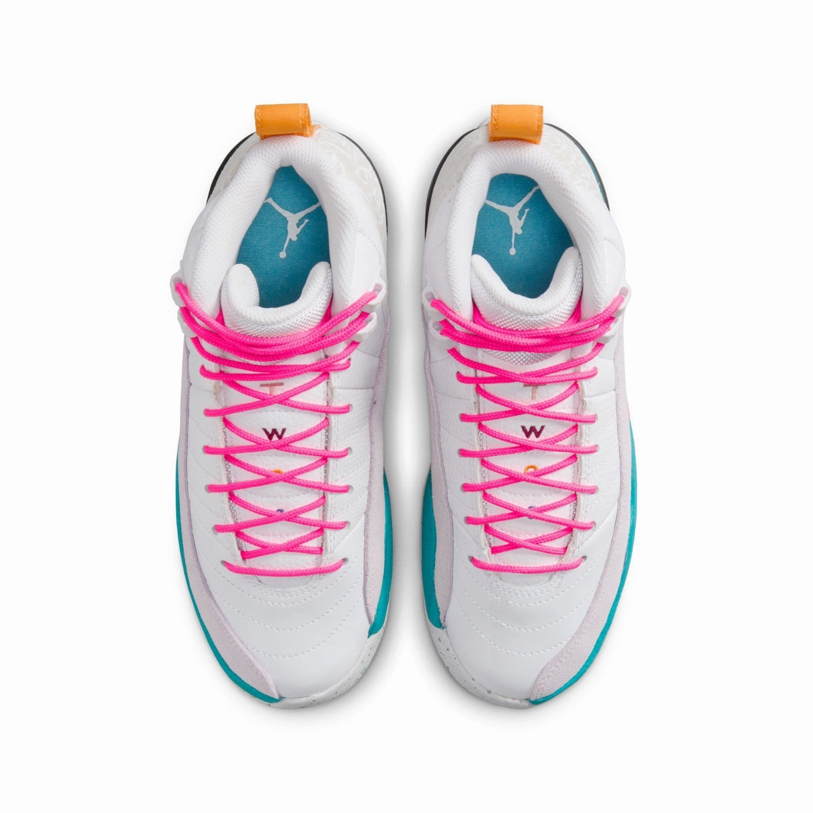 Air Jordan 12 Retro "White Vapor Green" Grade Schol Kids Shoes 153265-130 Asics Gel-ds Trainer 24 Running Shoes