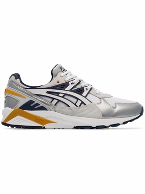 Asics Upcourt 5 Shoes silver metallic, white and purple X naked kayano 1 sneakers