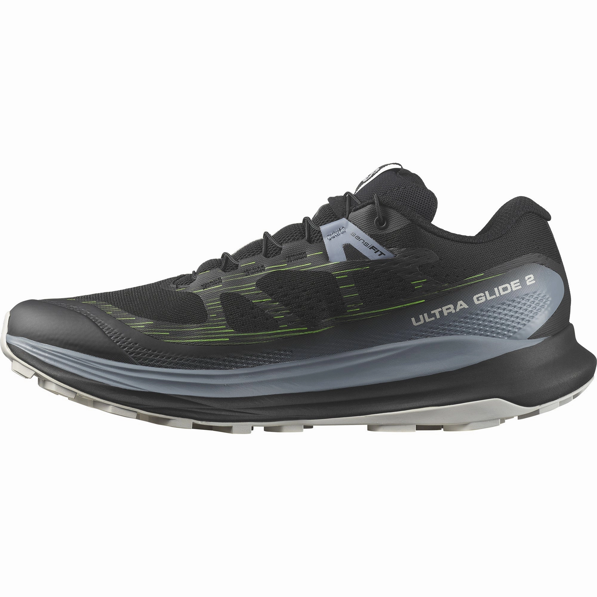 ULTRA GLIDE 2 Men Trail Running Shoes in Black / Flint Stone / Green Gecko Speedgoat Trail-running Shoes