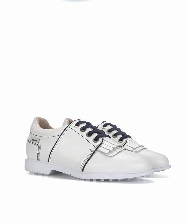 Giclee Women's On the Ground Spikeless Golf Shoes - Navy With Good Arch Support Golf Sneaker