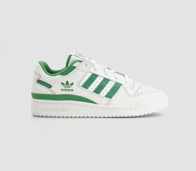 adidas Forum 84 Trainers Low Cloud White Preloved Green Cloud White Adidas Boost Shoes