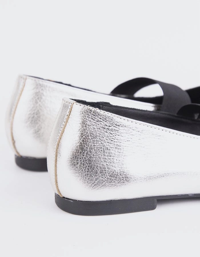 Seraphina Silver Leather Scale Blythe Flat Shoes Fashion Doll