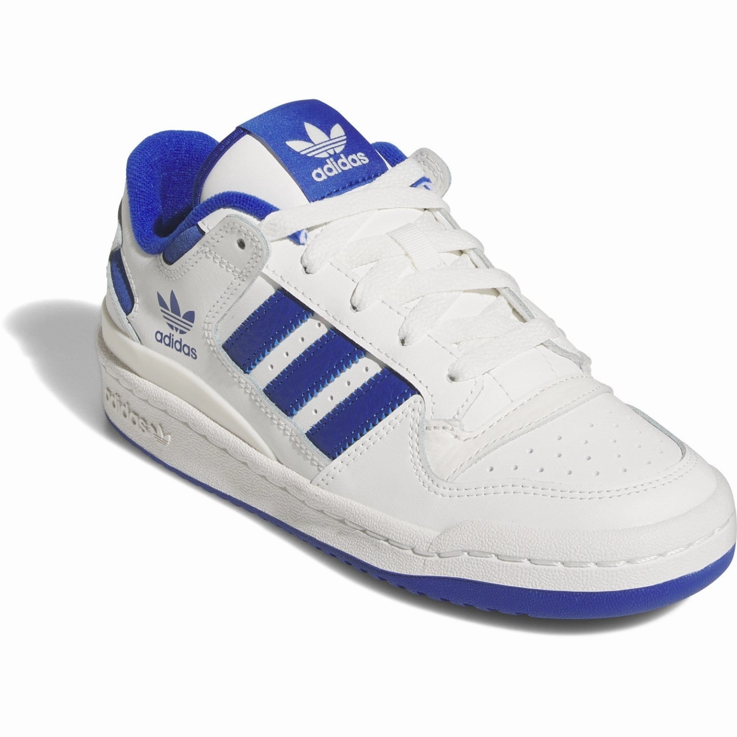 Adidas Galaxy Shoes adidas Originals Core White/Team Royal Blue/Core White Forum Low Cl J Sneakers