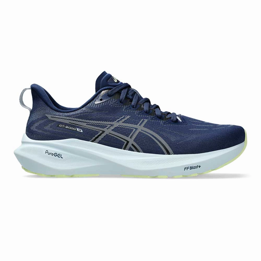 Free Asics Running Shoes Men's GT-2000 13 Running Shoe - Blue Expanse/Grey Blue - Regular (D)