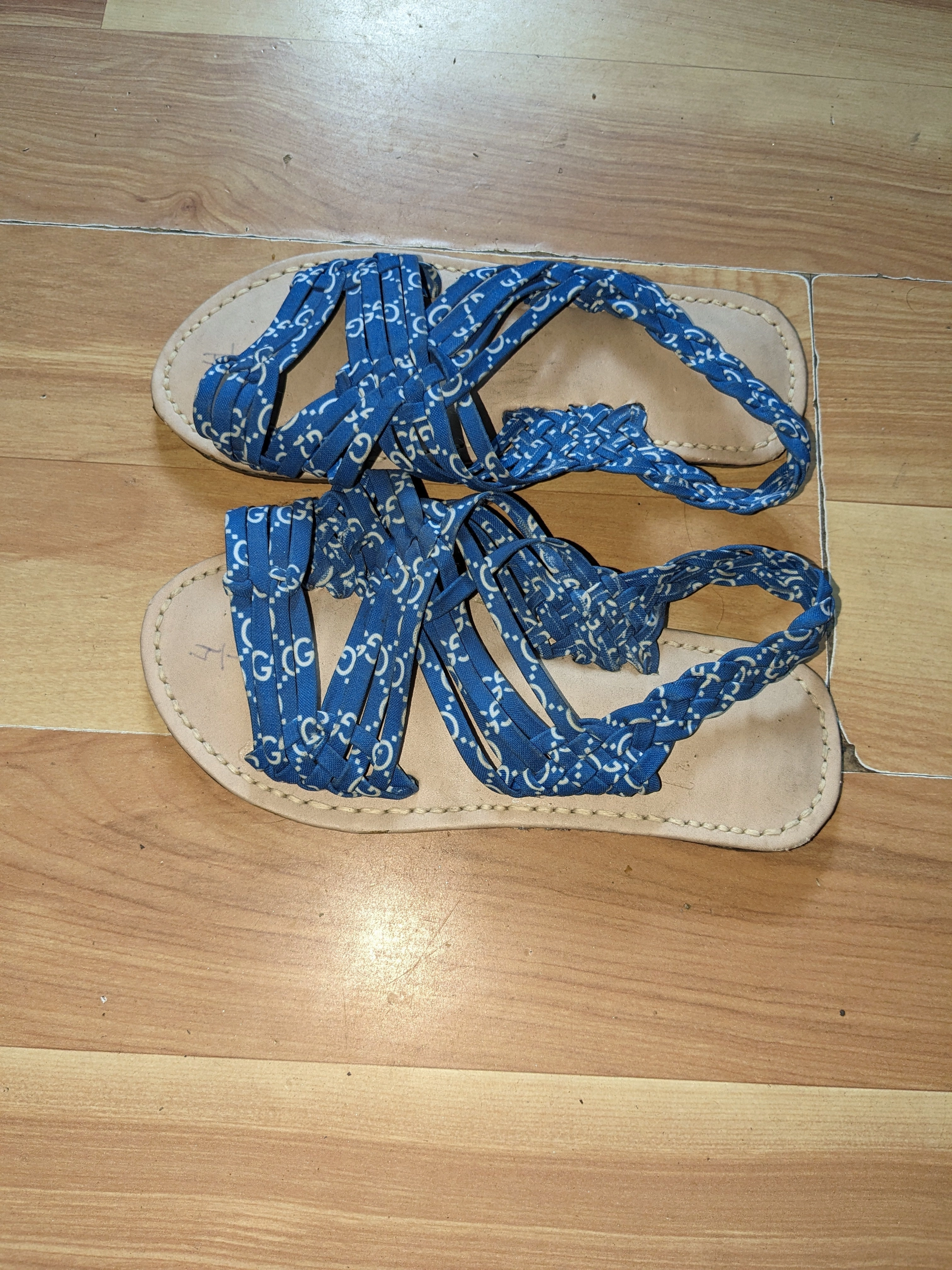 Waterproof Slide Sandals Blue Mexico Sandals