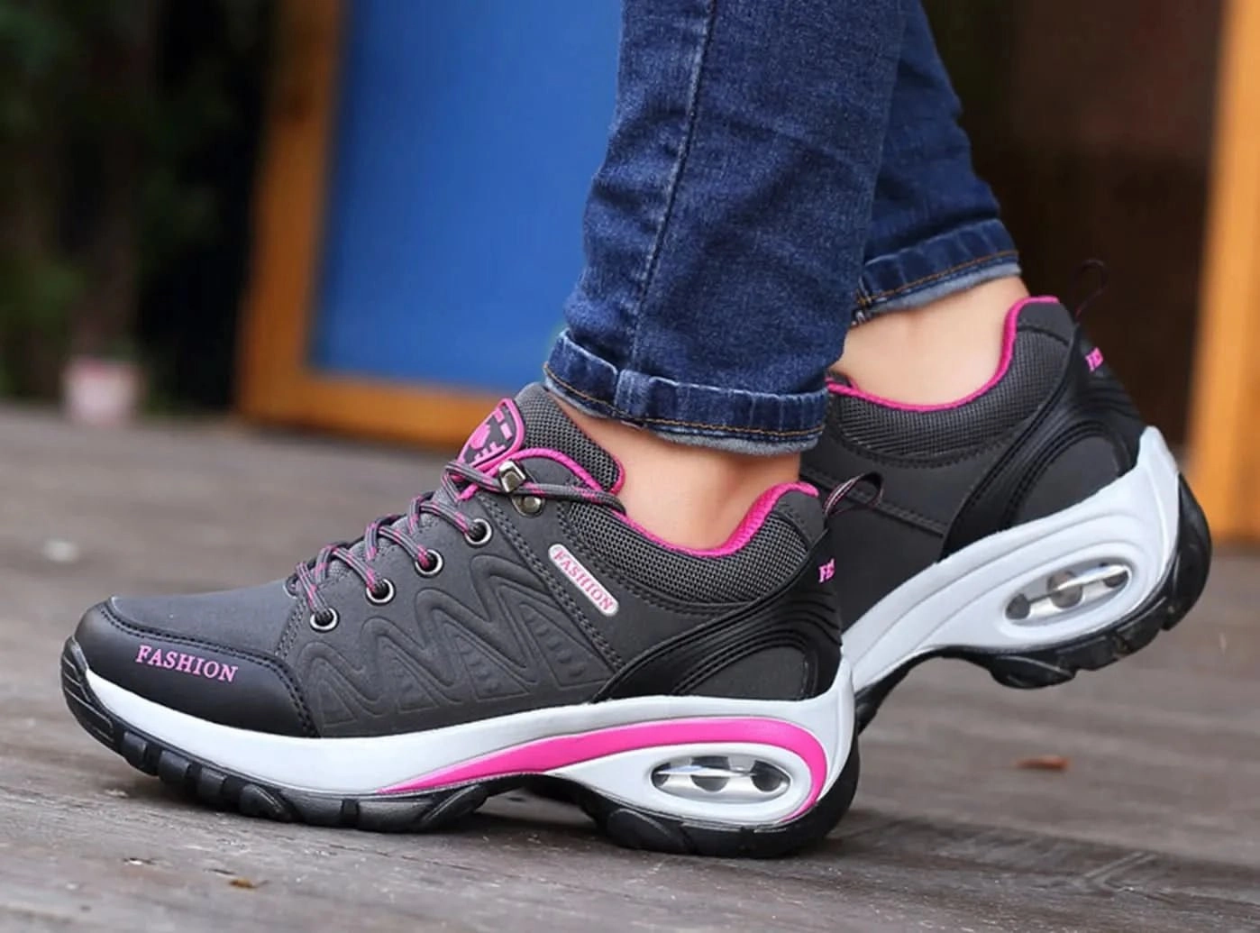 Trail Running Shoes Vs Hiking Shoes FitVille Women's Air Cushion Hiking Shoes