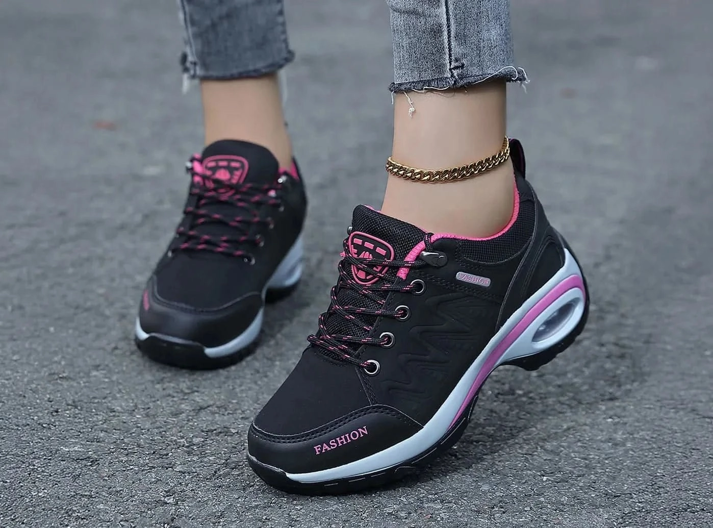 FitVille Women's Air Cushion Hiking Shoes Hiking Shoes Vegan