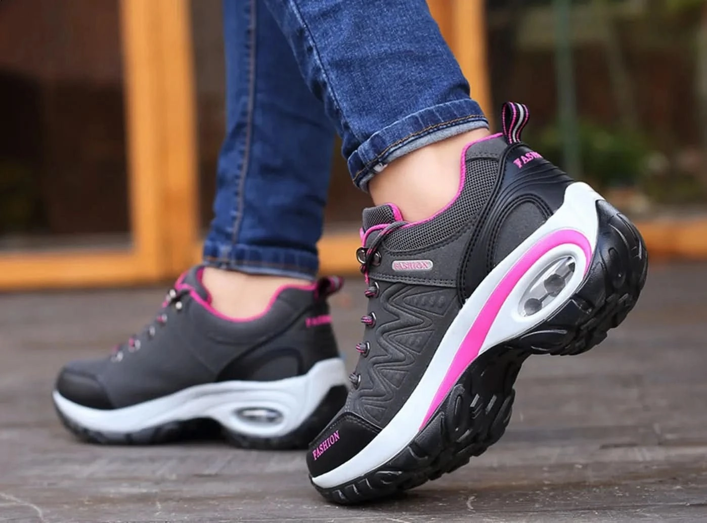 Sawtooth Low Waterproof Hiking Shoes FitVille Women's Air Cushion Hiking Shoes