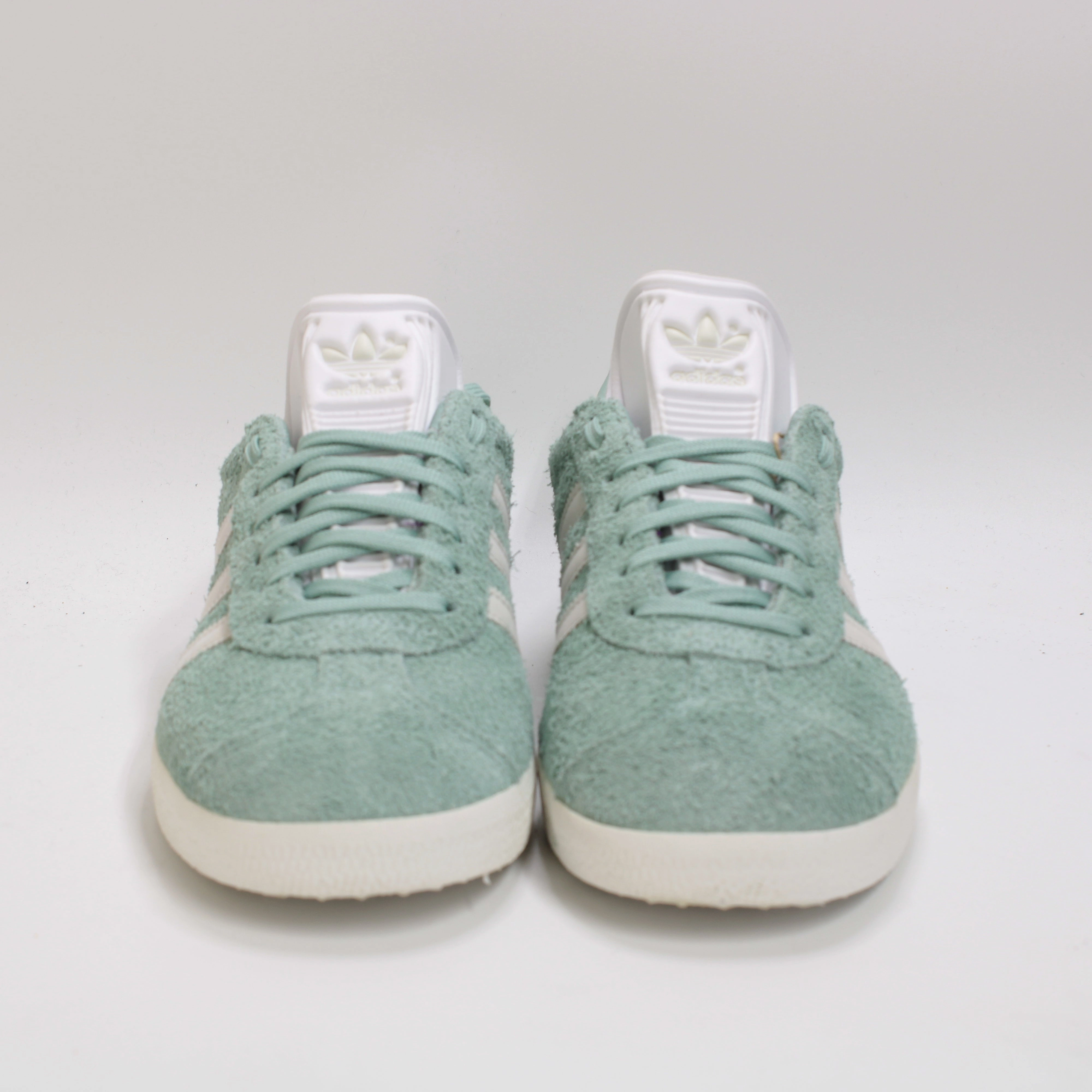 adidas Gazelle Trainers Hazy Green Offwhite White Adidas Shoes With Dress