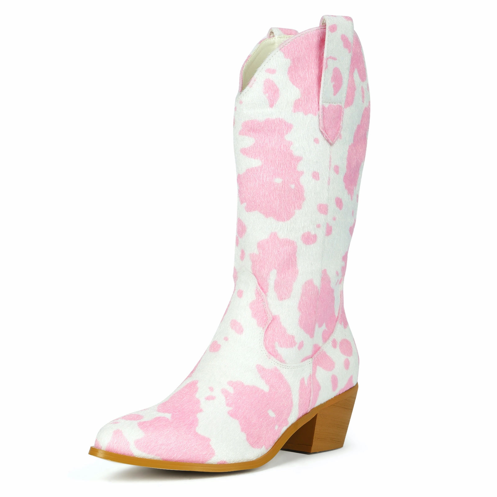 Lemaire Boots USS Shoes Darana Women's Slip-On Mid Calf Western Boots