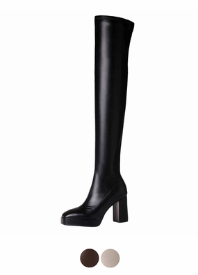 USS Shoes Karine Women's Over the knee Boots Boots Cuban Heel