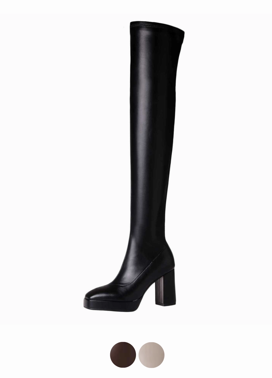 Brown Flat Knee Boots USS Shoes Karine Women's Over the knee Boots