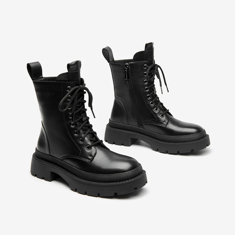 Bedazzled Boots USS Shoes Lorent Women's Lace Up With Side Zipper Boots