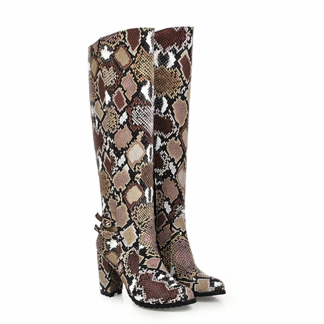 Effects Of High Heels USS Shoes Max Women's Knee High Leather Boots