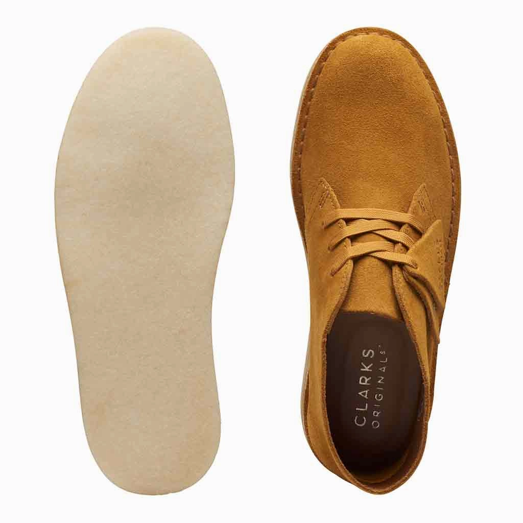 The Best Shoe Insoles For Flat Feet Clarks Desert Coal Boot for Women - Oakmoss Suede